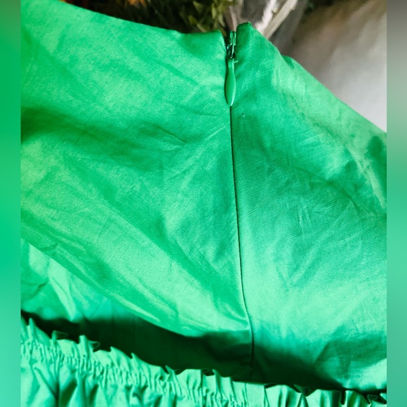 🔥🔥SOLD !!!!! Jason Wu beautiful apple green dress 💥🌺 - Picture 6 of 9